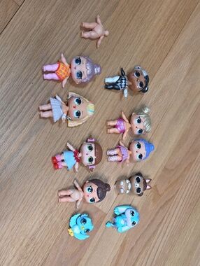 L.O.L. Surprise! Mini Doll Lot with Pastel Pink, Blue & Blonde Accents